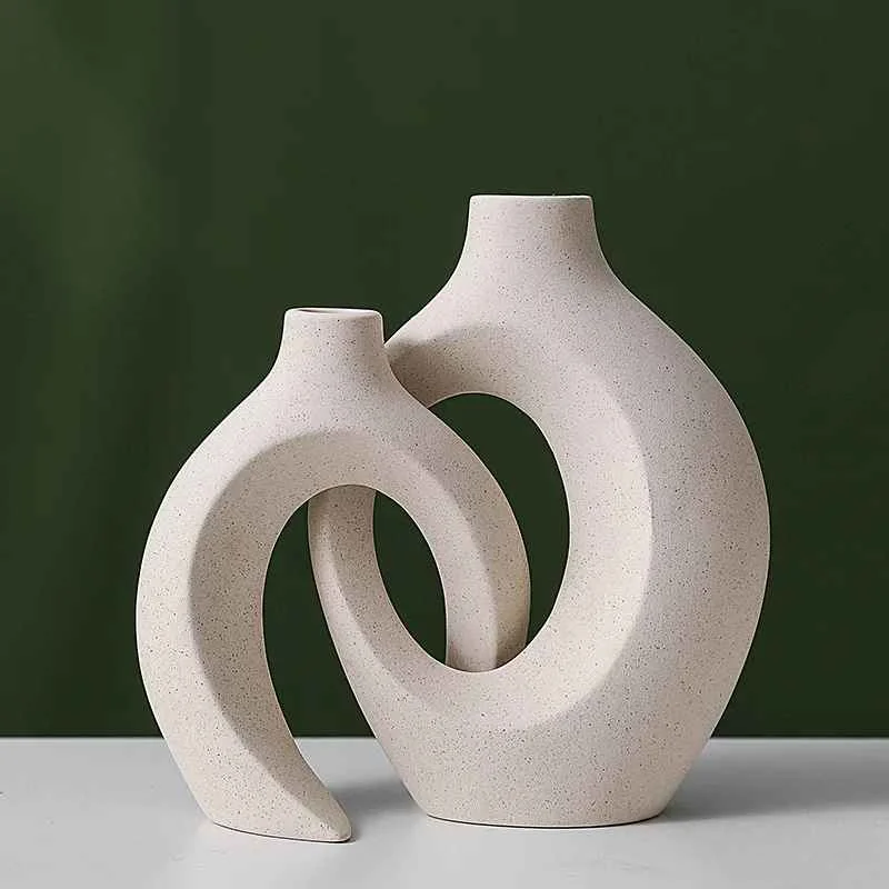 Duo Harmonie Bohème™ – Vases Décoratifs Couple Élégance Artisanale