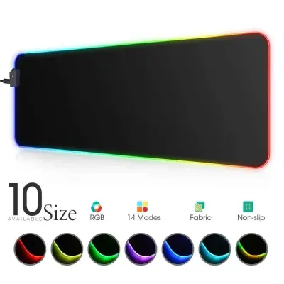 Tapis Gamer LuminaRGB XXL™ – Surface Gaming Ultra-Large à Éclairage LED Multicolore