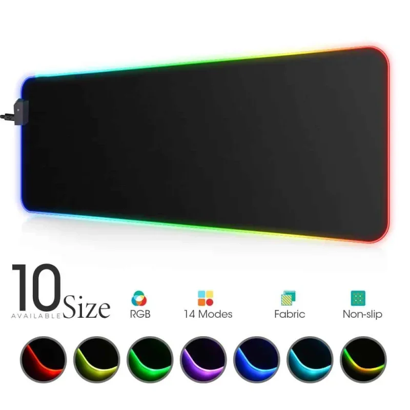 Tapis Gamer LuminaRGB XXL™ – Surface Gaming Ultra-Large à Éclairage LED Multicolore